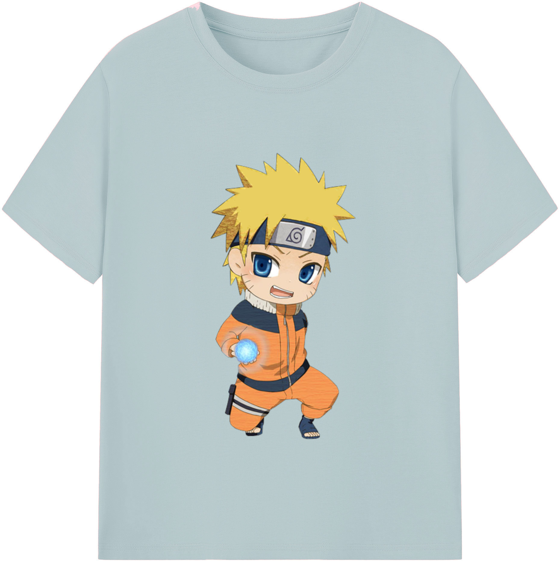 （画像用） NARUTO -ナルト- うずまき ナルト Uzumaki Naruto 綿100％半袖Tシャツ（フロントプリント）